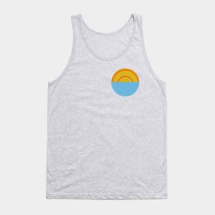 Retro Sunset Graphic Shirt Tank Top